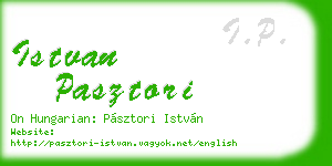 istvan pasztori business card